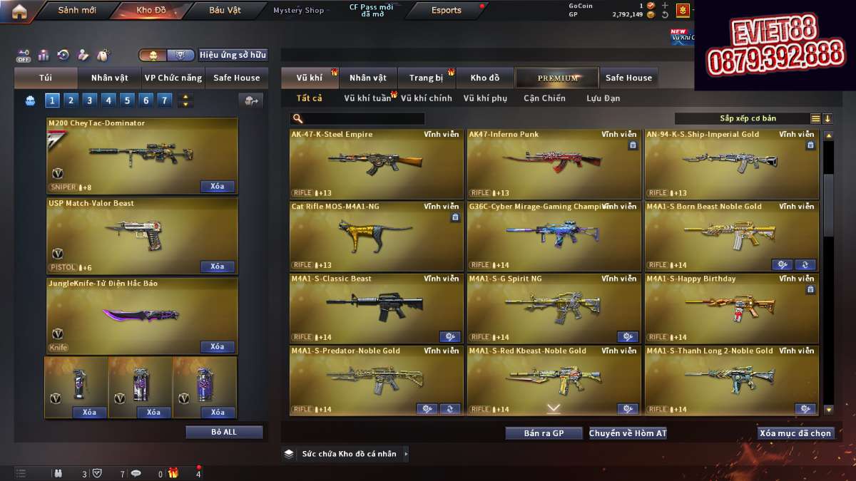 shop acc cf uy tin gia re